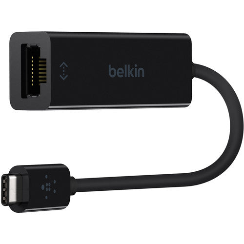 Belkin USB-C to Gigabit Ethernet Adapter - USB 3.1 1 Port Black