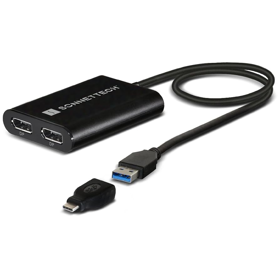 Sonnet Dual 4K 60Hz DisplayPort Adapter