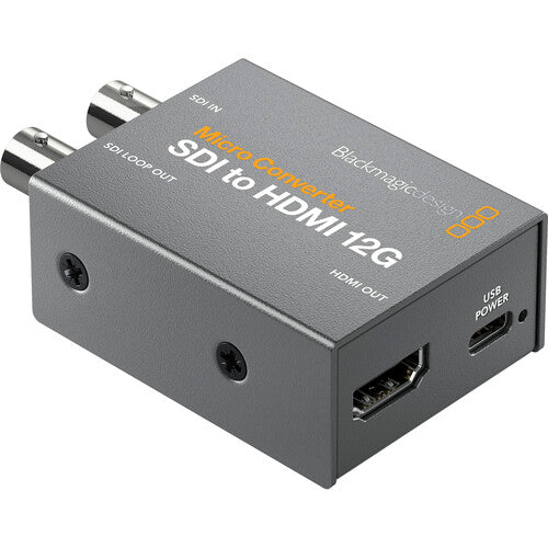 Blackmagic Design Micro Converter - SDI to HDMI 12G (With PSU)