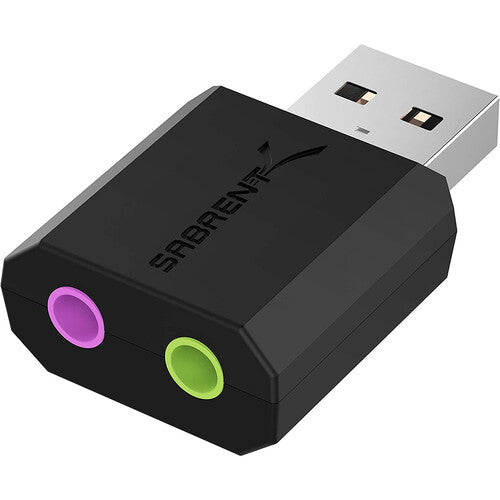 Sabrent USB Stereo 3D Sound Adapter - 2.1 Sound Channels - External - USB 2.0