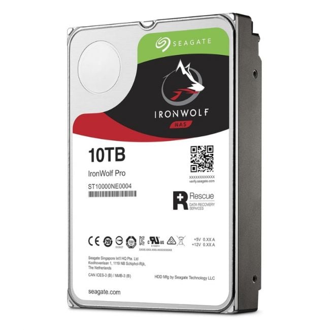 EOL Seagate IronWolf Pro ST10000NE0004 10 TB 3.5" Internal Hard Drive - SATA - 7200rpm - 256 MB Buffer 256MB 3.5IN