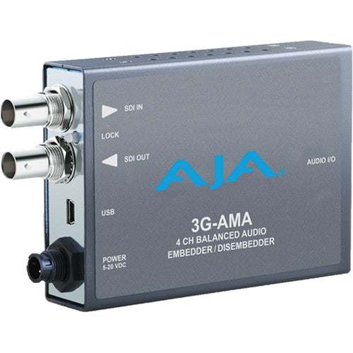 AJA 3G-AMA/SDI 4-Ch. Audio Embedder/Disembedder