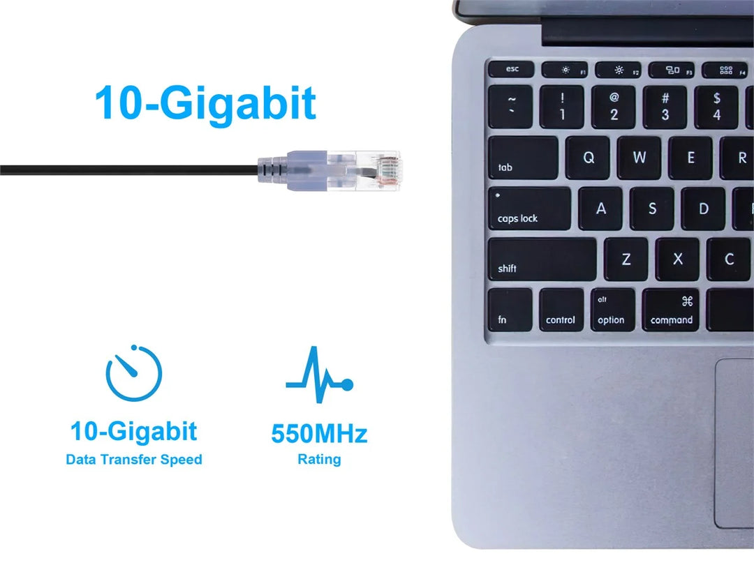 Monoprice SlimRun Cat6 Ethernet Patch Cable, 10-Pack