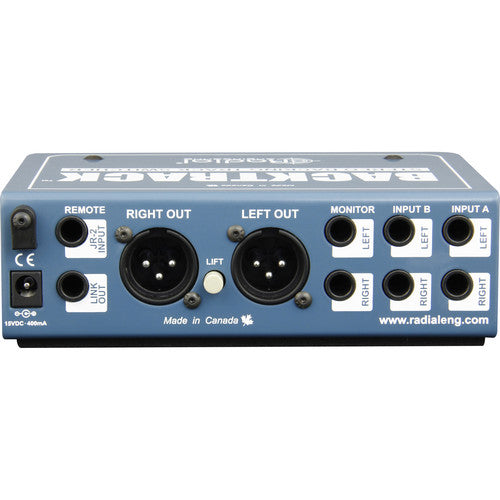Radial Engineering Backtrack Stereo Audio Switcher