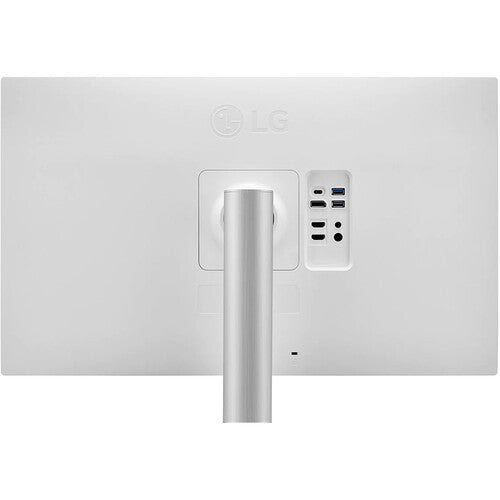 LG 27BP85UN-W 27" Class 4K UHD Gaming LCD Monitor 3840 x 2160 400 Nit - 5 ms - 16:9 - (IPS) Technology - DisplayPort - USB Hub Silver, Black, White