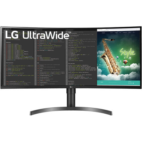 LG Ultrawide 35" Class UW-QHD Curved Screen Gaming LCD Monitor - 21:9 - 3440 x 1440 HDMI - DisplayPort - USB Hub Textured Black,