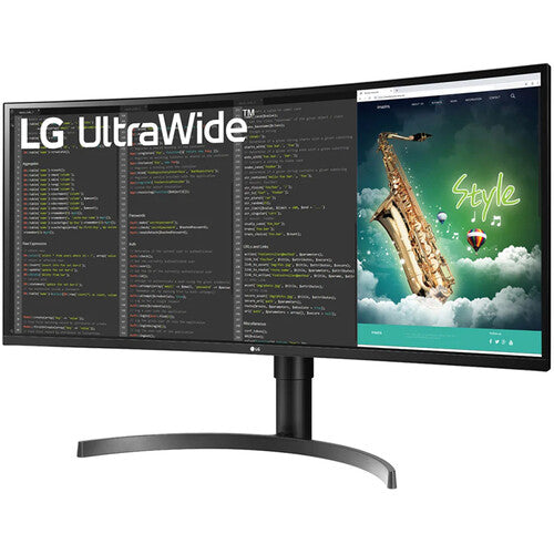 LG Ultrawide 35" Class UW-QHD Curved Screen Gaming LCD Monitor - 21:9 - 3440 x 1440 HDMI - DisplayPort - USB Hub Textured Black,
