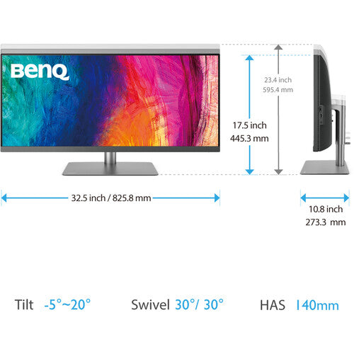 BenQ Designer 34" Class LCD Monitor - 21:9 - Dark Gray - 34" Viewable - In-plane Switching (IPS) Technology - LED Backlight - 3440 x 1440 - 1.07 Million Colors - 400 Nit - 5 ms - GTG Refresh Rate - Sp