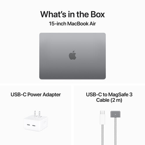 Apple EOL MacBook Air 15 M3 8-core CPU and 10-core GPU 8GB/256GBSSD/Space Gray