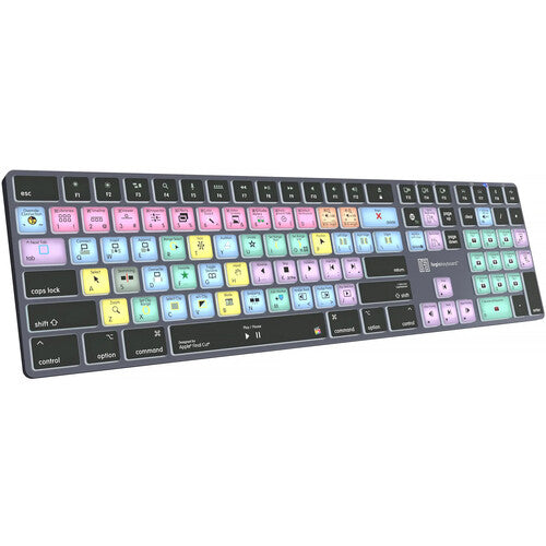 Logic Keyboard Apple Final Cut Pro X TITAN Wireless Backlit Keyboard – Mac
