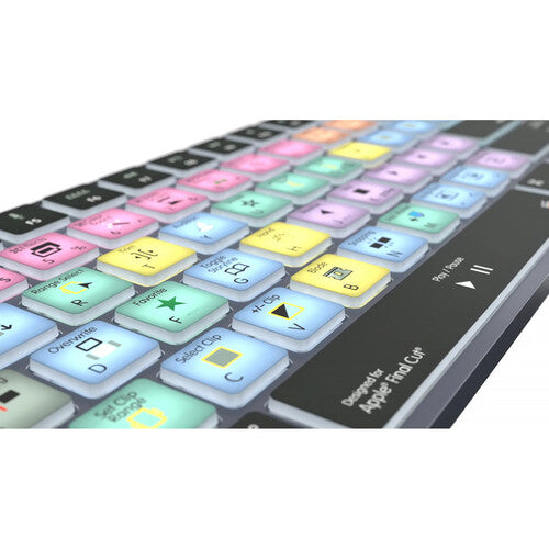 Logic Keyboard Apple Final Cut Pro X TITAN Wireless Backlit Keyboard – Mac