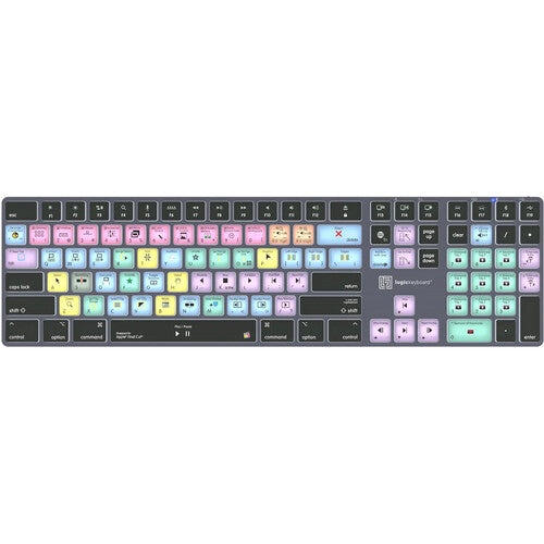 Logic Keyboard Apple Final Cut Pro X TITAN Wireless Backlit Keyboard – Mac