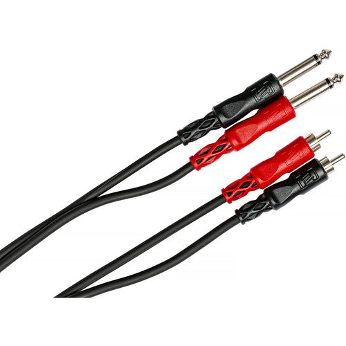 Hosa 2m Dual 1/4" TRS to Dual RCA