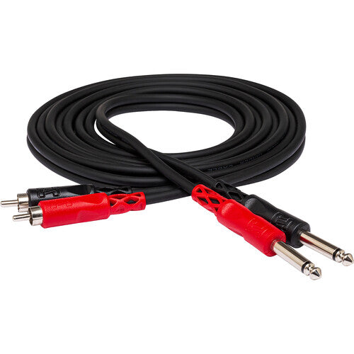 Hosa 2m Dual 1/4" TRS to Dual RCA