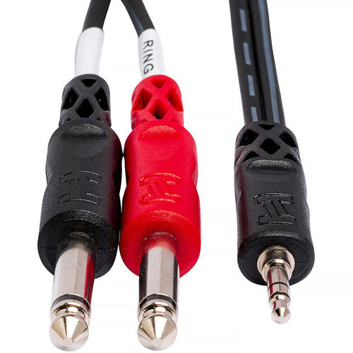 Hosa 10' 3.5mm TRS to Dual 1/4" Y-Cable