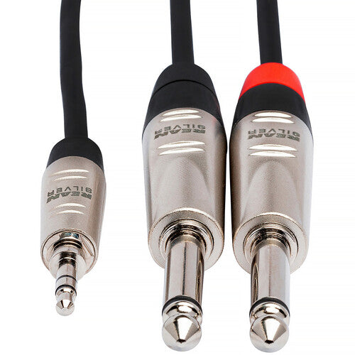 Hosa 6' 3.5mm TRS to 1/4" Y-Cable TRS