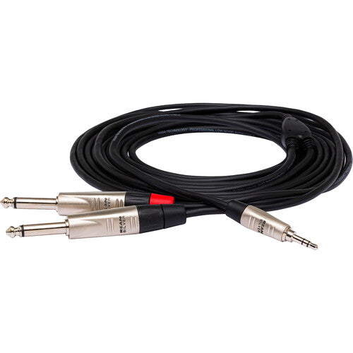 Hosa 6' 3.5mm TRS to 1/4" Y-Cable TRS