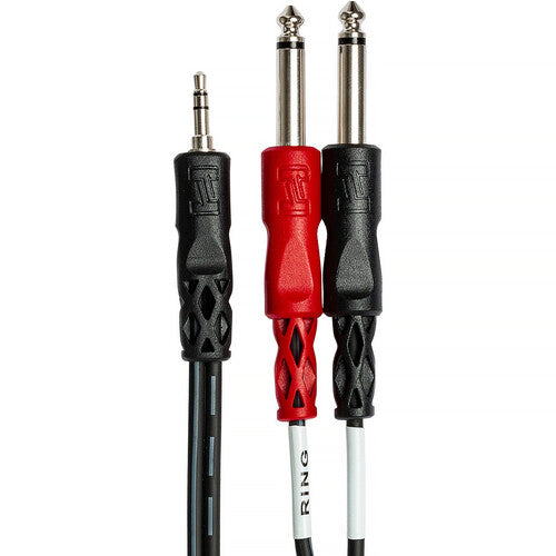 Hosa 10' 3.5mm TRS to Dual 1/4" Y-Cable