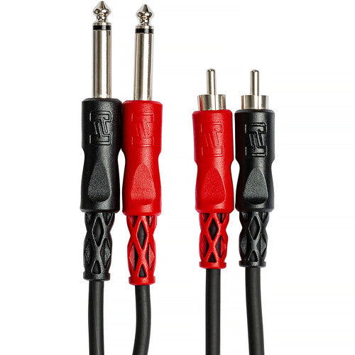 Hosa 2m Dual 1/4" TRS to Dual RCA