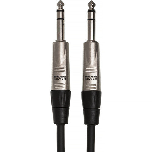 15FT 1/4 TRS Pro Balanced Interconnect Audio Cable Hosa