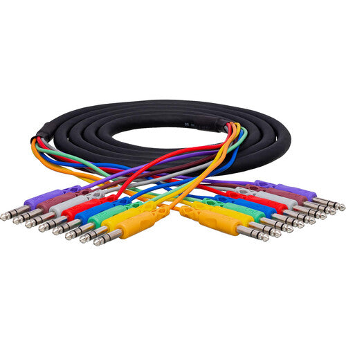 Hosa 2m 8-Channel 1/4" TRS Male to 1/4" TRS Male Cable