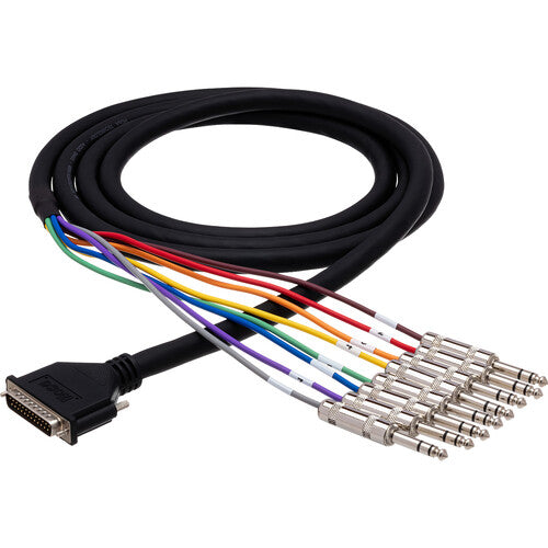 Hosa 3m DB25 to 8-channel 1/4" TRS Cable