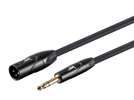 Monoprice 25ft XLR Male to 1/4" TRS Male Cable