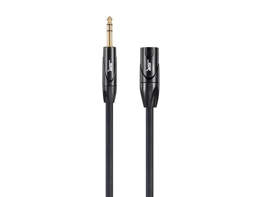 Monoprice 25ft XLR Male to 1/4" TRS Male Cable