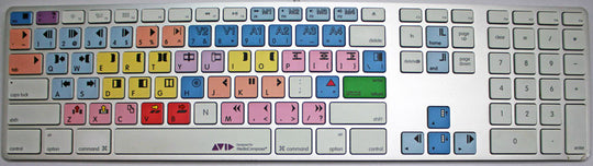 (Open Box) LogicKeyboard Avid Composer Ultra Thin Aluminum Keyboard - Wired USB