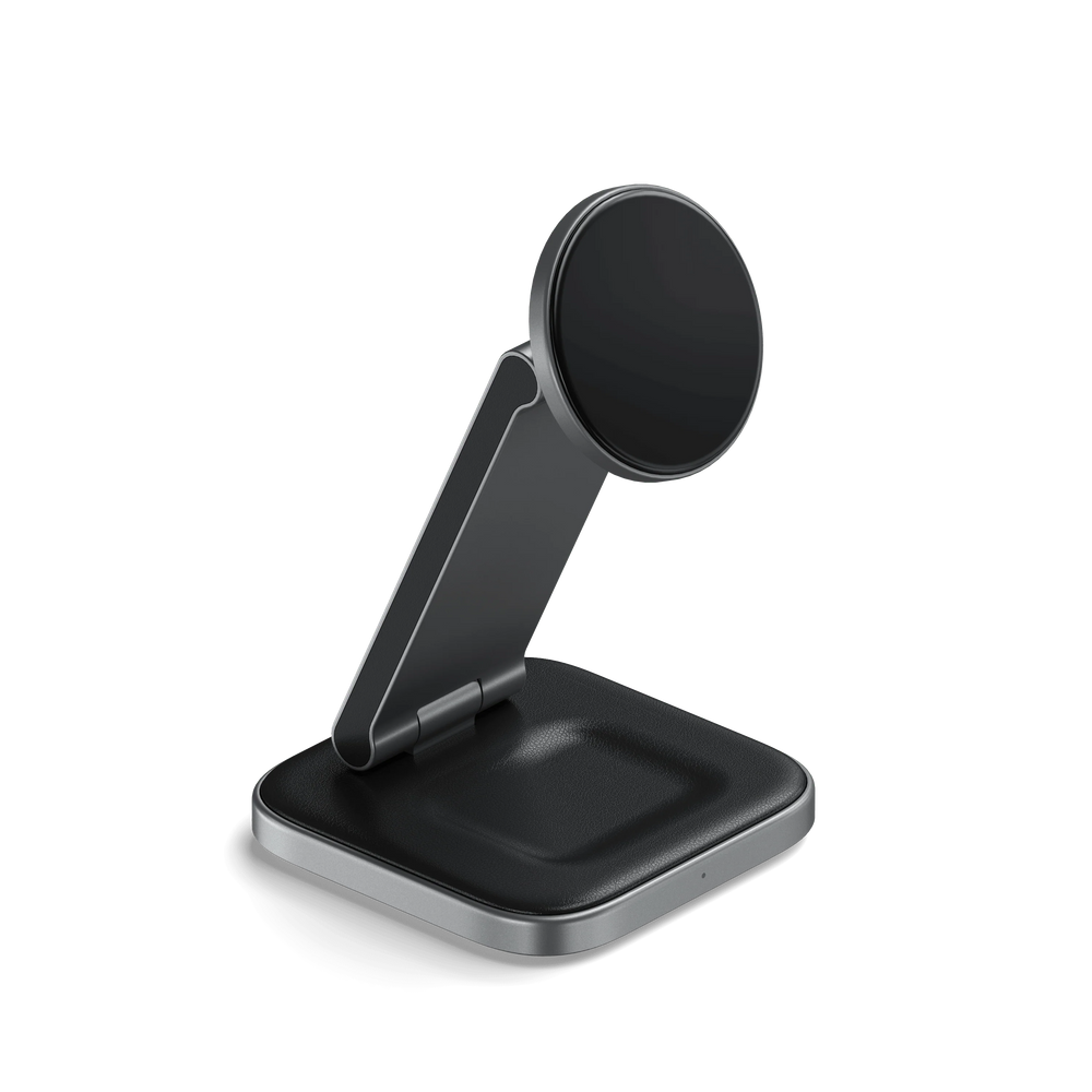 Satechi 3-in-1 Foldable Qi2 Wireless Charging Stand (Space Gray)