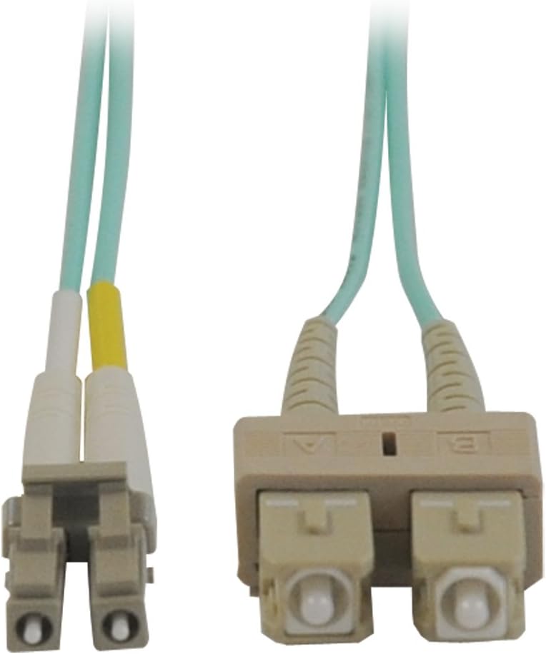 Tripp Lite 6' MMF 50/125 OM3 Fiber Cable LC/SC Aqua