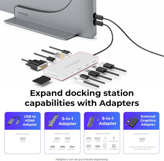 Ascrono Docking Station for MacBook Air