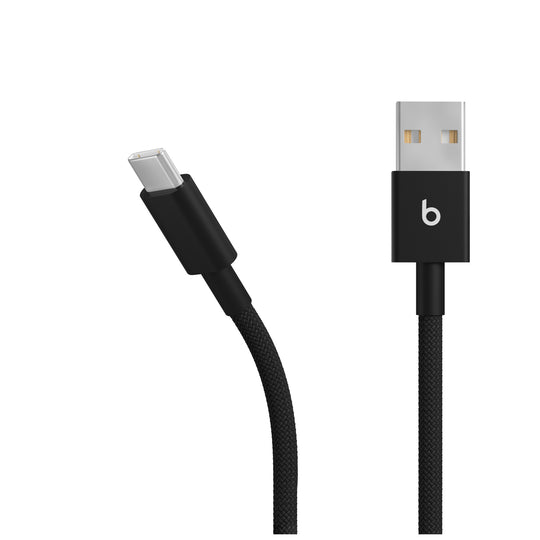 Beats USB-A to USB-C Woven Cable (1.5 m / 5 ft.) – Bolt Black