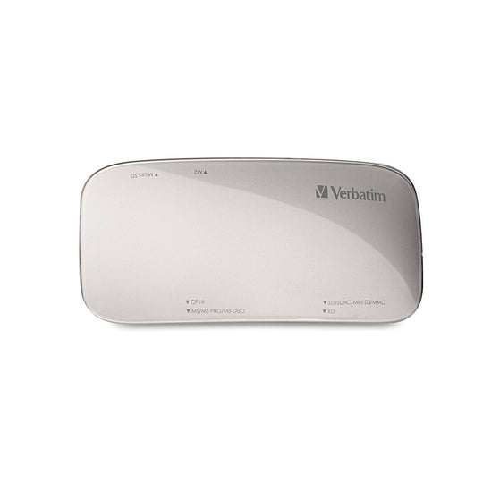 (Open Box) Verbatim Universal Card Reader - Silver