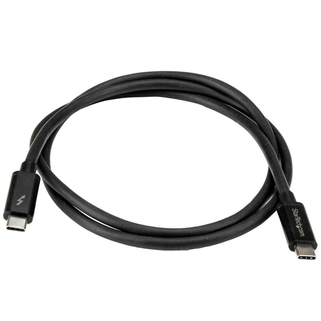 StarTech 3.3ft (1m) Thunderbolt 3 Cable, 20Gbps, 100W PD, 4K, Thunderbolt Certified, Compatible with Thunderbolt 4/USB 3.2/DisplayPort