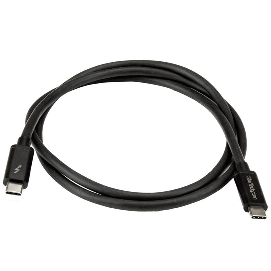StarTech 3.3ft (1m) Thunderbolt 3 Cable, 20Gbps, 100W PD, 4K, Thunderbolt Certified, Compatible with Thunderbolt 4/USB 3.2/DisplayPort