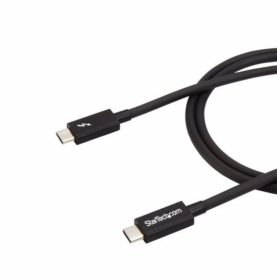 StarTech 3.3ft (1m) Thunderbolt 3 Cable, 20Gbps, 100W PD, 4K, Thunderbolt Certified, Compatible with Thunderbolt 4/USB 3.2/DisplayPort